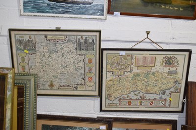 Lot 273 - Reproduction coloured maps of Sussex and Surrey