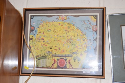 Lot 280 - A map of Norfolk produced by British Railways,...