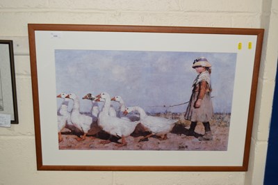 Lot 300 - After James Guthrie coloured print Pastures New