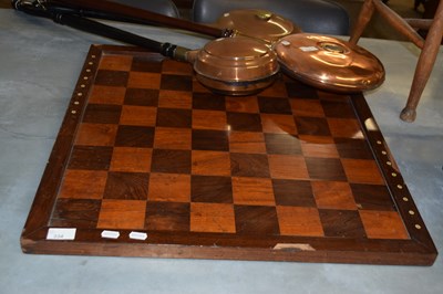 Lot 334 - A veneered chess board