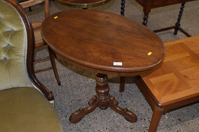 Lot 342 - A late 19th Century oval top lamp table on...