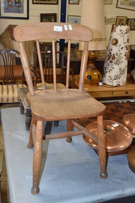 Lot 353 - A Victorian stick back child's chair