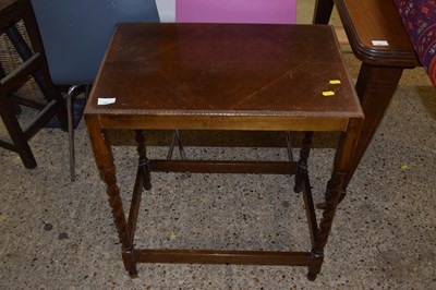 Lot 359 - An early 20th Century oak table on barley...