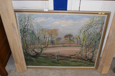 Lot 407 - 20th Century School study of rural landscape,...