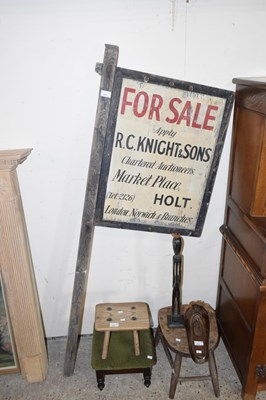 Lot 408 - A vintage For Sale sign from R C Knight & Sons,...