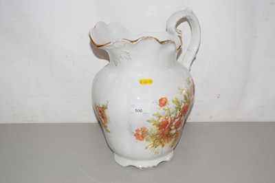 Lot 500 - Floral patterned wash jug