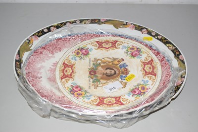 Lot 510 - Mixed Lot: Meat plates and a coronation plate,...