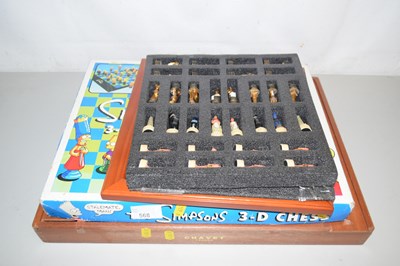 Lot 568 - Mixed Lot: Simpsons chess game and others