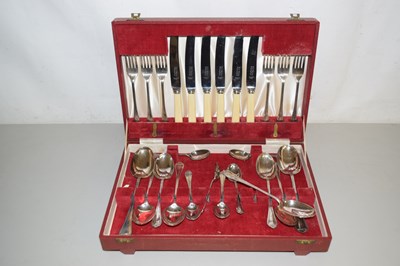 Lot 570 - A canteen of silver plated cutlery