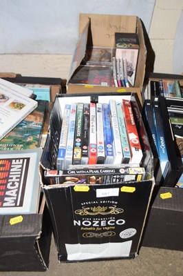 Lot 587 - Two boxes of CD's and DVD's