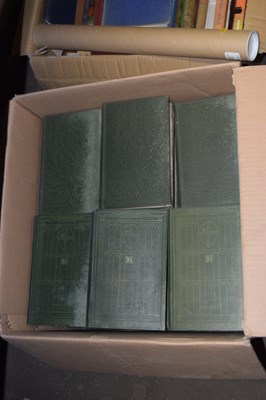 Lot 592 - One box of books Charles Dickens and Sir...