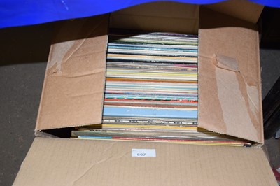 Lot 607 - A box of assorted records