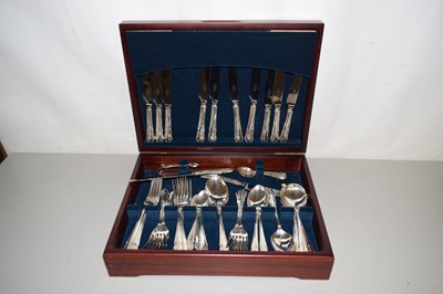 Lot 620 - A canteen of silver plated cutlery