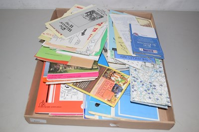 Lot 657 - Box of various maps to include Ordnance Survey,...
