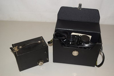 Lot 659 - Vintage Miranda binoculars and a vintage camera