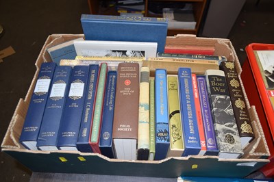 Lot 667 - One box of books Folio Society and others