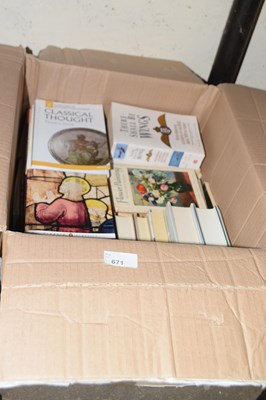 Lot 671 - One box of mixed books