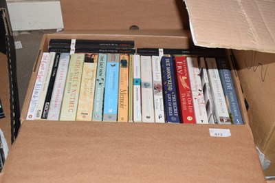 Lot 672 - One box of mixed paperback books