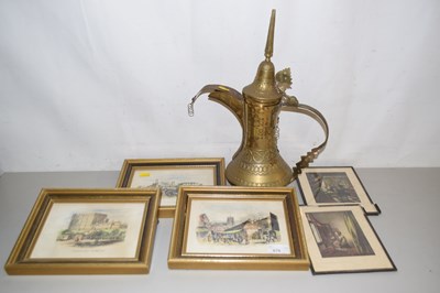 Lot 679 - Five coloured prints to include Norwich and...