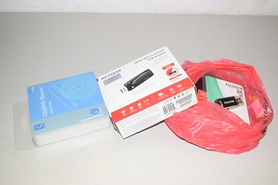 Lot 683 - A quantity of DVD discs, USB adaptor etc