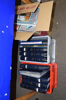 Lot 694 - Two boxes of albums or the royal family,...