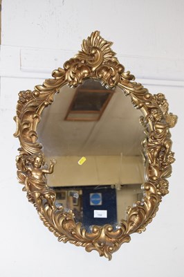 Lot 706 - Reproduction Georgian style wall mirror