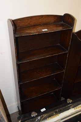 Lot 709 - Oak open front bookcase
