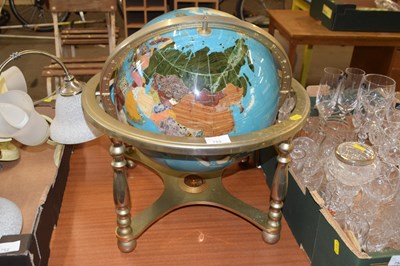 Lot 753 - Modern inlaid globe