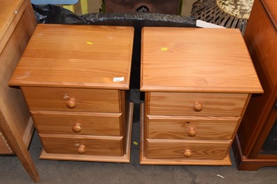 Lot 780 - A pair of pine bedside cabinets