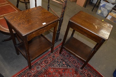 Lot 790 - A pair of oak bedside tables