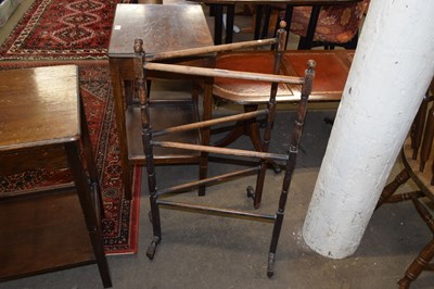 Lot 791 - A folding towel horse