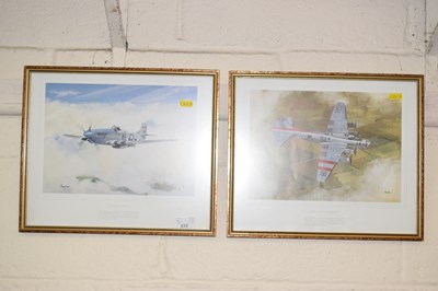 Lot 832 - A pair of coloured aviation prints
