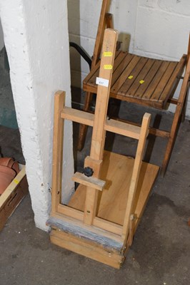 Lot 837 - A travelling artists easel