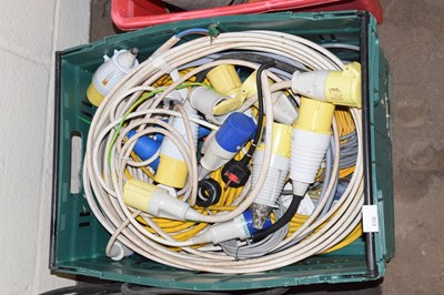 Lot 858 - Box of 110 volt cables