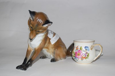 Lot 275 - A Rosenthal model of a fox by M H Fritz...