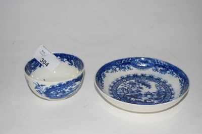 Lot 304 - A Worcester porcelain tea bowl and saucer...