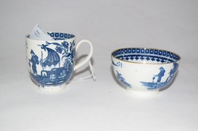 Lot 306 - Caughley cup and tea bowl