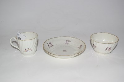 Lot 309 - A Worcester trio of wrythen shape