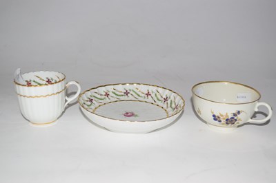Lot 316 - A Worcester porcelain cup and saucer, the cup...