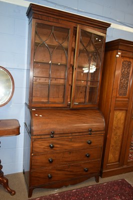 Lot 364 - An early 19th Century mahogany cylinder bureau...