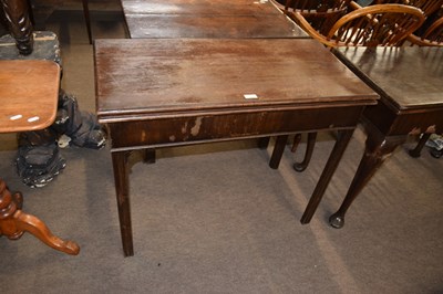 Lot 375 - A Georgian mahogany tea table of hinged...