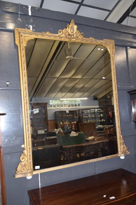 Lot 429 - A large 19th Century over mantel mirror with...