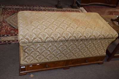 Lot 440 - A Victorian walnut and floral upholstered...