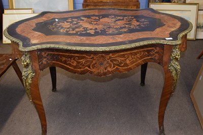 Lot 449 - A late 19th Century French inlaid serpentine...
