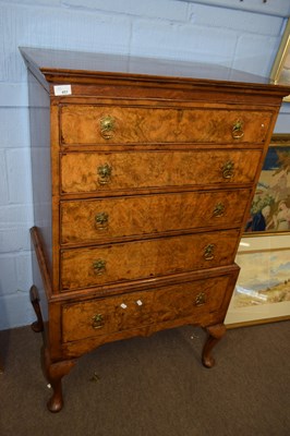 Lot 451 - A Queen Anne Revival walnut veneered small...