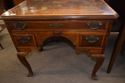 Lot 462 - A Georgian mahogany and cross banded low boy...