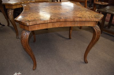 Lot 467 - A pair of unusual continental walnut veneered...