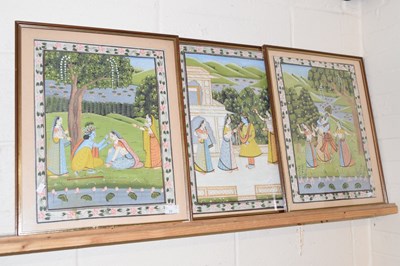 Lot 33 - Group of three 20th Century paintings on...