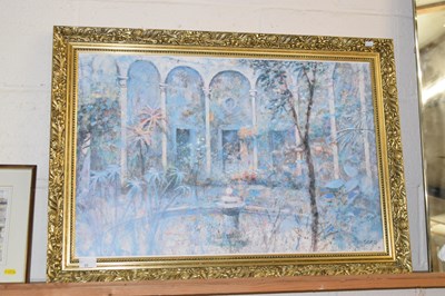 Lot 35 - Gilt framed oleograph after Giorgi