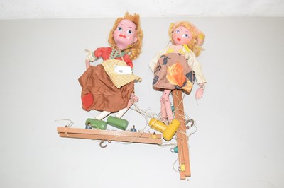 Lot 42 - Two vintage puppets likely Pelham